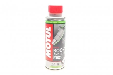 Присадка для бензиновых двигателей мотоциклов Boost and Clean Moto (200ml) (=110873) MOTUL 339513