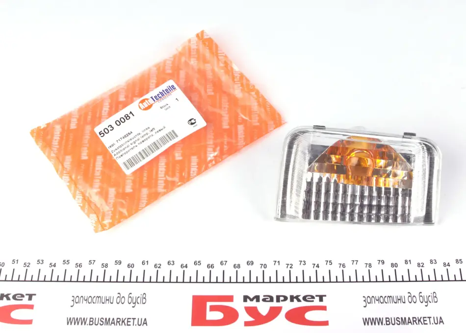 Повторювач повороту на дзеркало Citroen Jumper/Fiat Ducato/Peugeot Boxer 06- (L) (білий) AUTOTECHTEILE 503 0081 (фото 1)
