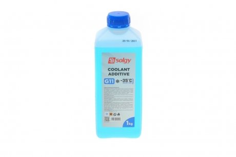 Антифриз (синий) G11 (1kg) (-35°C готов к применению) SOLGY 503001