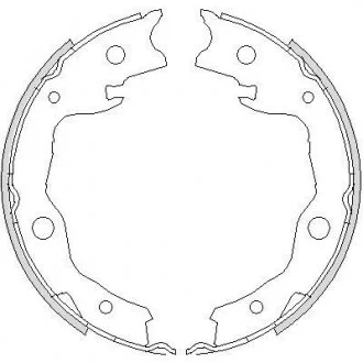 Гальмівні колодки зад. Leaf/Tiida/Pulsar/Sentra/Juke/Cube/Qashqai/XTrail/RAV 4/Koleos 07- Z4752.00 WOKING Z475200
