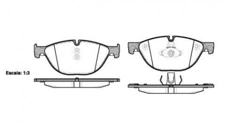 Колодки тормозные дисковые передние Bmw 5 2.0 09-,Bmw 5 3.0 09-,Bmw 5 4.4 09- (P WOKING P1514300