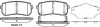 Колодки гальмівні диск. задн. (Remsa) Hyundai H-1 cargo 2.5 08-,Hyundai H-1 travel 2.5 08- (P13883.02) WOKING P1388302 (фото 1)