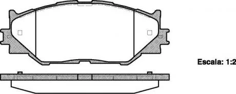 Колодки гальмівні диск. перед. (Remsa) Lexus IS 05> 13> (P13013.00) WOKING P1301300