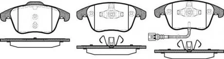 Колодки тормозные дисковые передние Audi Q3 1.4 11-,Audi Q3 2.0 11-,Seat Alhambr WOKING P1319321