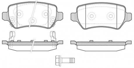 Колодки тормозные дисковые задние Kia Ceed 1.4 12-,Kia Ceed 1.6 12-,Kia Ceed spo WOKING P857322