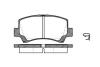 Колодки тормозные дисковые передние Chery A1 1.3 06-,Chery Jaggi 1.1 06-,Chery J WOKING P610302 (фото 1)
