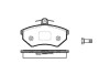 Колодки гальмівні диск. перед. (Remsa) Chery Amulet 1.3 03-10,Chery Amulet 1.5 03-10 (P0343.40) WOKING P034340 (фото 1)