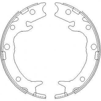 Колодки гальмівні бараб. задн. (Remsa) Honda Accord 2.0i 2.2d (03-12) (Z4737.00) WOKING Z473700