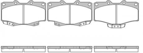 Колодки гальмівні диск. перед. (Remsa) Great wall Safe 2.2 02-09 (P2153.04) WOKING P215304