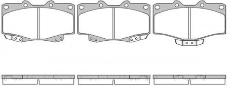 Колодки гальмівні диск. перед. (Remsa) Great wall Safe 2.2 02-09 (P2153.04) WOKING P215304