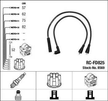8569 К-т проводов зажигания NGK RC-FD825