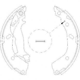 Колодки тормозные барабанные задние Hyundai Getz 1.1 02-10,Hyundai Getz 1.3 02-1 WOKING Z419300