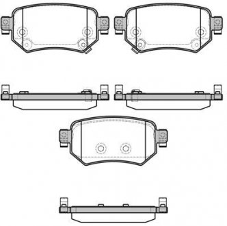 Колодки тормозные дисковые задние Mazda 6 2.0 12-,Mazda 6 2.2 12-,Mazda 6 2.5 12 WOKING P1782302