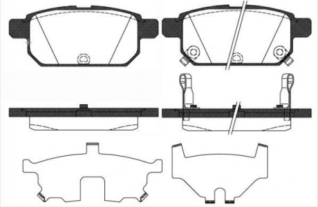 Колодки тормозные дисковые задние Suzuki Swift iv 1.2 10-,Suzuki Swift iv 1.3 10 WOKING P1571302