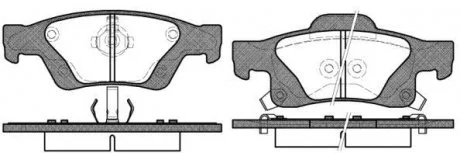 Колодки гальмівні WOKING P1546302