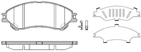 Колодки тормозные дисковые передние Suzuki Sx4 s-cross 1.6 13- (P14893.02) WOKIN WOKING P1489302