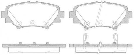 Колодки тормозные дисковые задние Mazda 3 1.5 13-,Mazda 3 2.0 13-,Mazda 3 2.2 13 WOKING P1470302