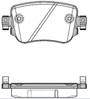 Гальмівні колодки зад. Octavia III/Sharan/Audi Q3 12- (TRW) P14493.08 WOKING P1449308