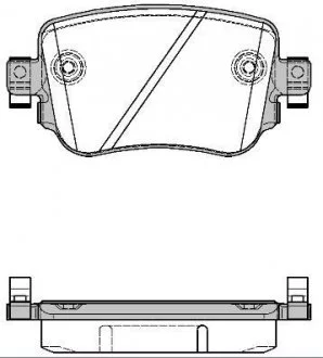 Гальмівні колодки зад. Octavia III/Sharan/Audi Q3 12- (TRW) P14493.08 WOKING P1449308