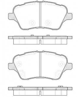 Колодки тормозные дисковые передние Ford B-max 1.0 12-,Ford B-max 1.4 12-,Ford B WOKING P1414300