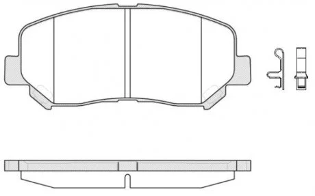 Гальмівні колодки пер. Mazda CX-5 11- Akebono P14133.02 WOKING P1413302