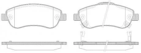Колодки гальмівні диск. перед. (Remsa) Honda Cr-v iii 2.0 06-,Honda Cr-v iii 2.2 06- (P13893.02) WOKING P1389302
