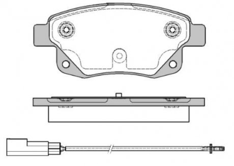 Колодки тормозные дисковые задние Ford Tourneo connect 1.8 02-13,Ford Transit 2. WOKING P1352301