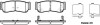 Колодки гальмівні диск. задн. (Remsa) Hyundai H-1 cargo 2.5 08-,Hyundai H-1 travel 2.5 08- (P13393.02) WOKING P1339302 (фото 1)