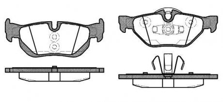 Колодки тормозные дисковые задние Bmw 1 2.0 06-12,Bmw 1 2.0 07-13,Bmw 1 2.0 08-1 WOKING P1045310