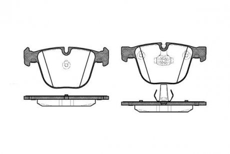 Колодки тормозные дисковые задние Bmw 1 3.0 07-13,Bmw 3 4.0 05-11,Bmw 3 4.0 05-1 WOKING P992300