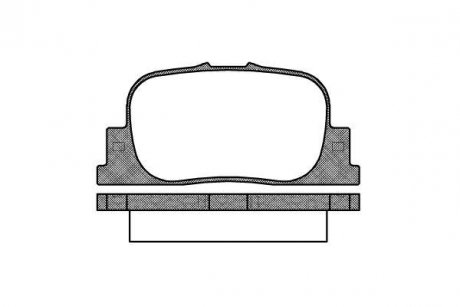 Гальмівні колодки зад. Prius/Avalon/Mark/Camry 96-09 P9013.00 WOKING P901300