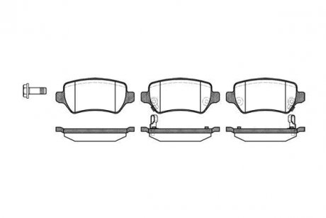 Гальмівні колодки Astra/Ceed/Combo/Zafira 94- P8573.02 WOKING P857302