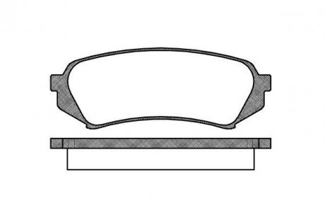 Гальмівні колодки зад. Toyota Land Cruiser 98-07 (sumitomo) P6063.00 WOKING P606300 (фото 1)