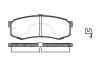 Гальмівні колодки зад. Toyota Land Cruiser 84- P5133.04 WOKING P513304 (фото 1)
