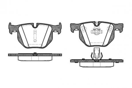 Колодки тормозные дисковые задние Bmw 3 2.0 05-11,Bmw 3 2.5 05-11,Bmw 3 3.0 05-1 WOKING P281360