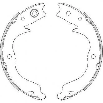 Колодки ручного гальма Outlander II 0612/ Subaru Forester/Impreza 08- Z4748.00 WOKING Z474800