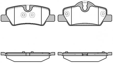 Колодки тормозные дисковые задние Mini Mini 1.2 13-,Mini Mini 1.5 13-,Mini Mini WOKING P1700300 (фото 1)