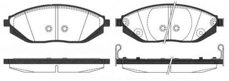 Гальмівні колодки пер. Spark 10- P15723.02 WOKING P1572302