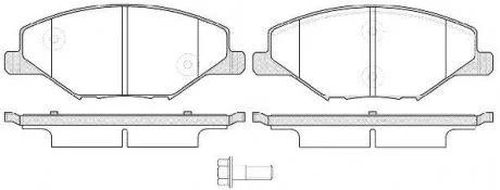 Гальмівні колодки пер. Skoda Fabia II-III 11- /VW Polo 10- (TRW) P14533.00 WOKING P1453300