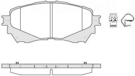 Гальмівні колодки пер. Mazda 6 (18-21) P14383.04 WOKING P1438304