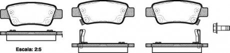 Колодки тормозные дисковые задние Honda Cr-v iii 2.0 06-,Honda Cr-v iii 2.2 06- WOKING P1390302