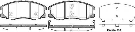 Гальмівні колодки пер. Chevrolet Captiva 06- (akebono) P13613.12 WOKING P1361312