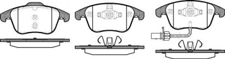 Колодки тормозные дисковые передние Audi A4 1.8 07-15,Audi A4 2.0 07-15,Audi A4 WOKING P1319311