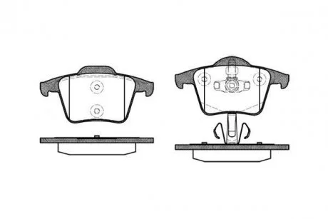 Колодки гальмівні диск. задн. (Remsa) Volvo XC90 (02-15) (P11443.00) WOKING P1144300