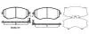 Колодки тормозные дисковые передние Subaru Forester (sh) 2.0 08-,Subaru Outback WOKING P851304 (фото 1)