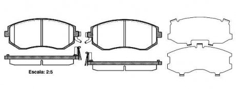 Колодки гальмівні диск. перед. (Remsa) Subaru Forester 08> 13>, Impreza 08> 12>, Legasy 09> 13>, XV 12> (P8513.04) WOKING P851304