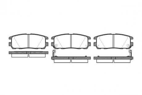 Колодки тормозные дисковые задние Great wall Haval 5 2.0 10-,Great wall Haval 5 WOKING P526302 (фото 1)