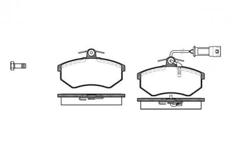 Колодки гальмівні диск. перед. (Remsa) Chery Amulet ii 1.8 10-,Chery Amulet ii 2.0 10- (P0343.02) WOKING P034302