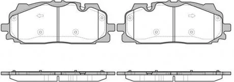 Колодки гальмівні диск. перед. (Remsa) Audi Q7 (16-) (P17673.00) WOKING P1767300