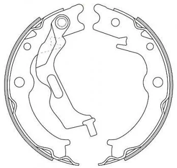 Гальмівні колодки зад. EPICA/LACETTI /NUBIRA/LACETTI/FIAT DOBLO/PORSCHE BOXSTER 1.2-3.4 00- WOKING Z4627.00